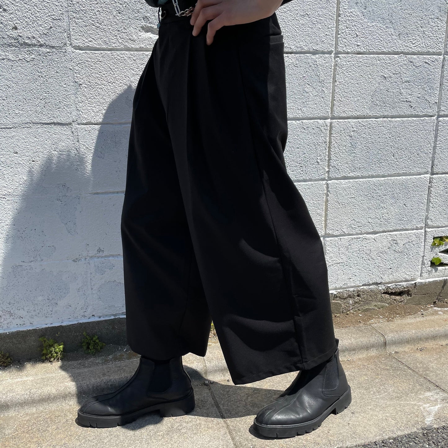 straight gaucho pants  US1602
