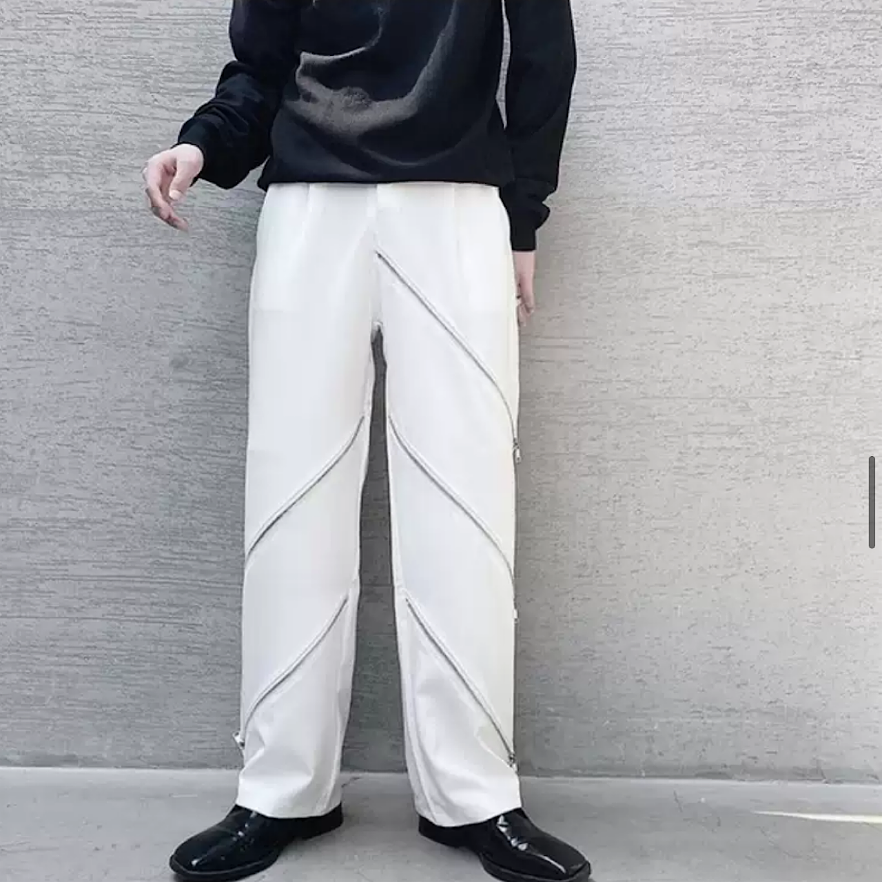 unique design zip pants  US1649