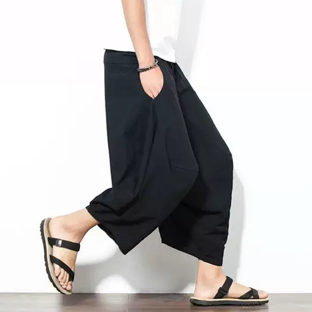 simple sarouel pants  US1611