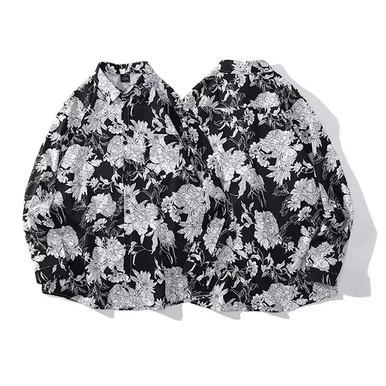 flower pattern shirt  US1258