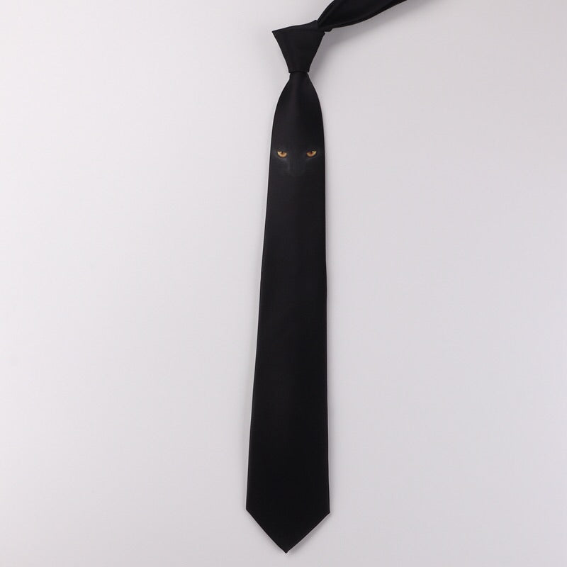 black cat necktie  US1080