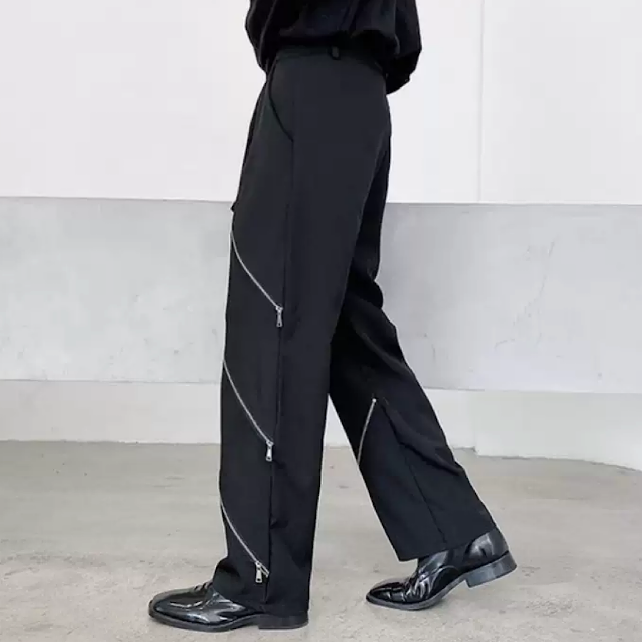 unique design zip pants  US1649