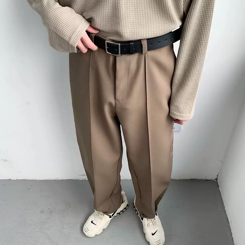 Korean style loose straight slacks  US1058