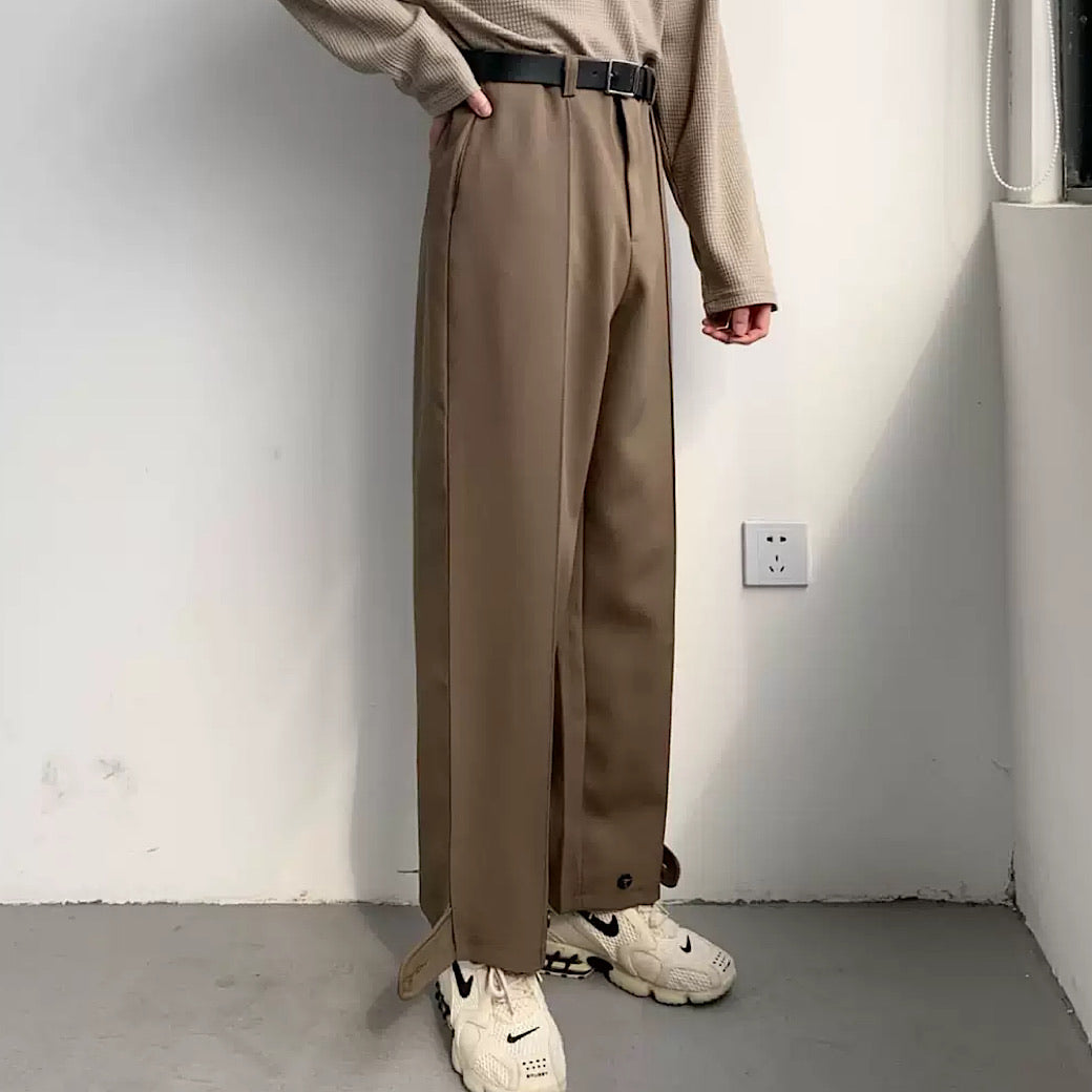 Korean style loose straight slacks  US1058