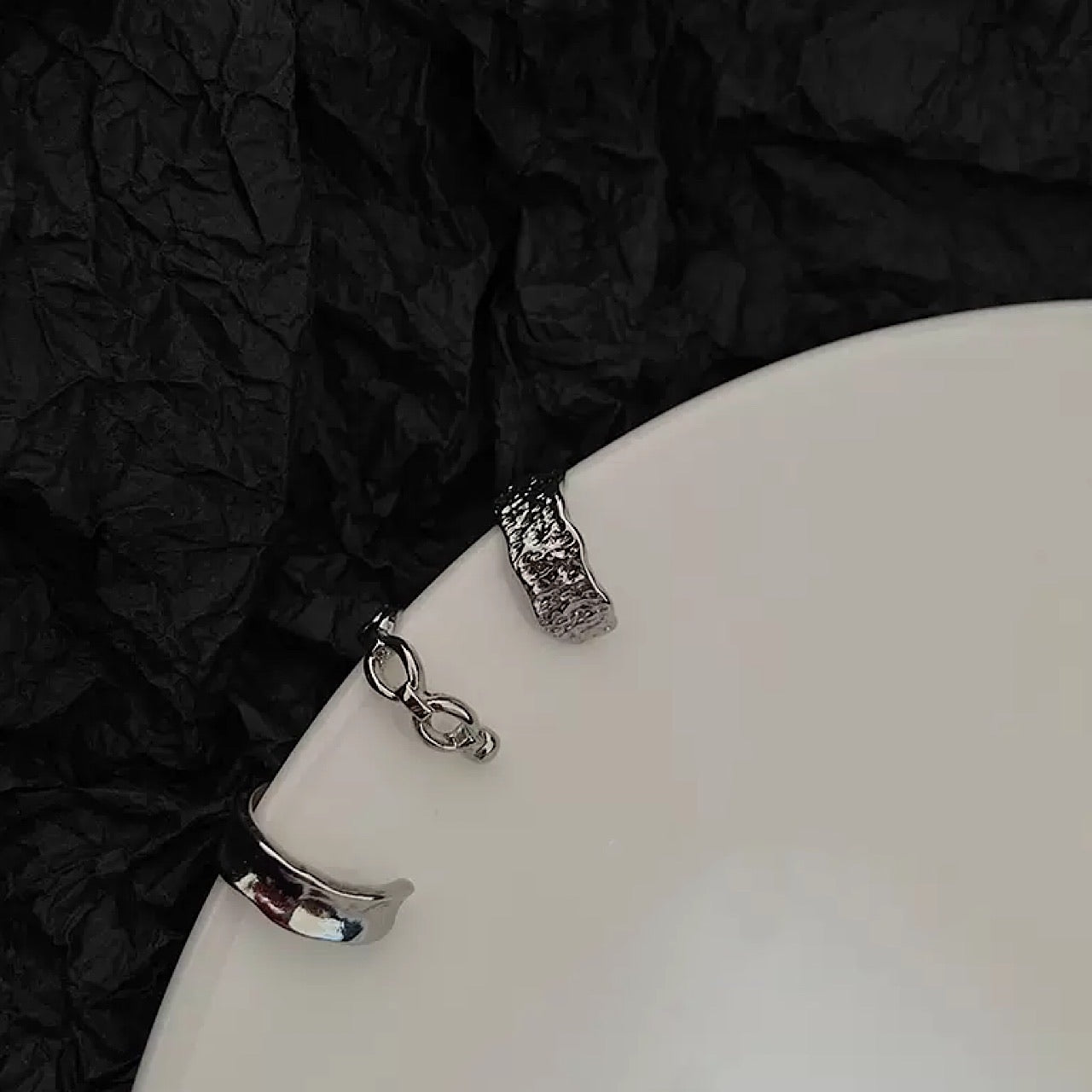 3-set silver ear cuff US1001