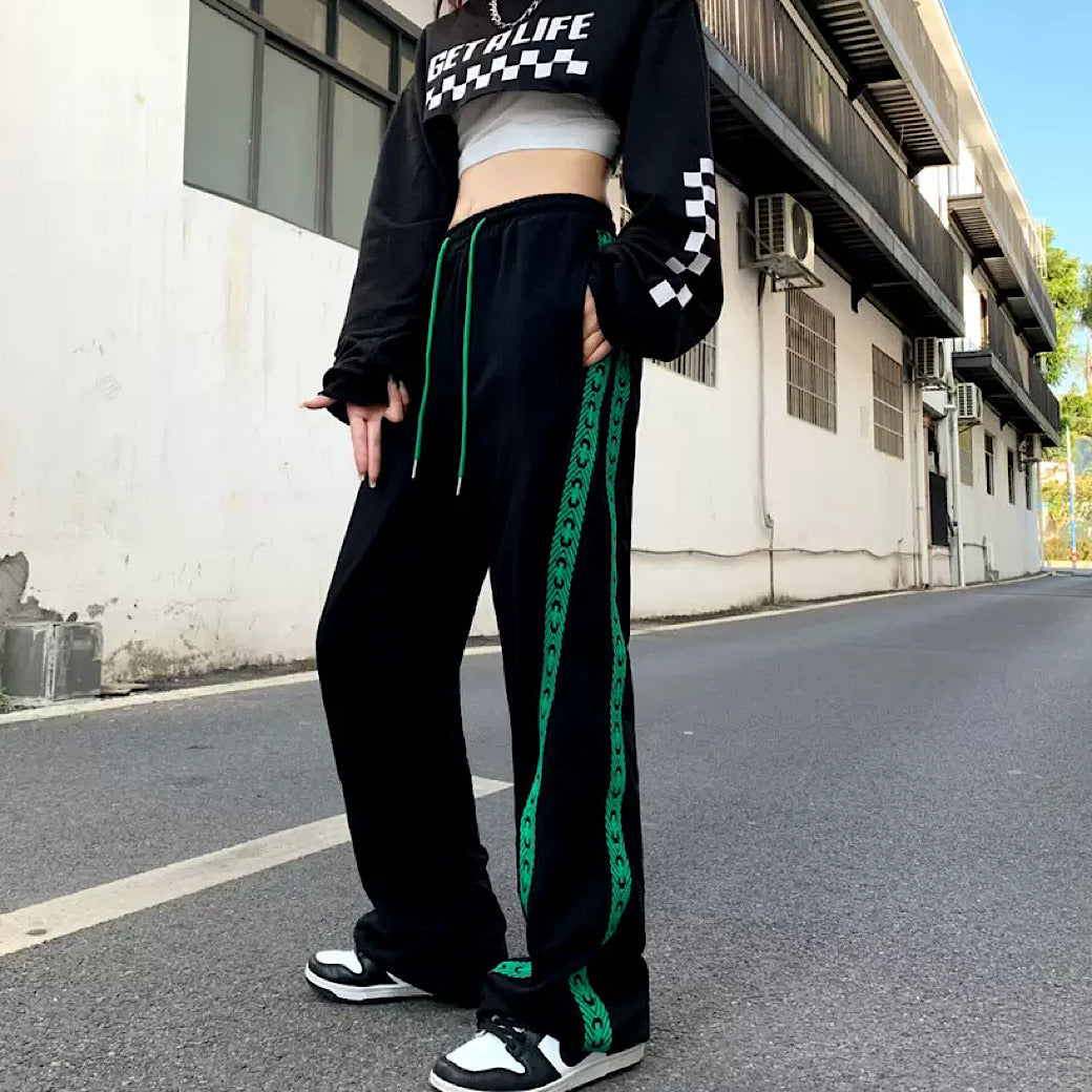 green line pants  US1226