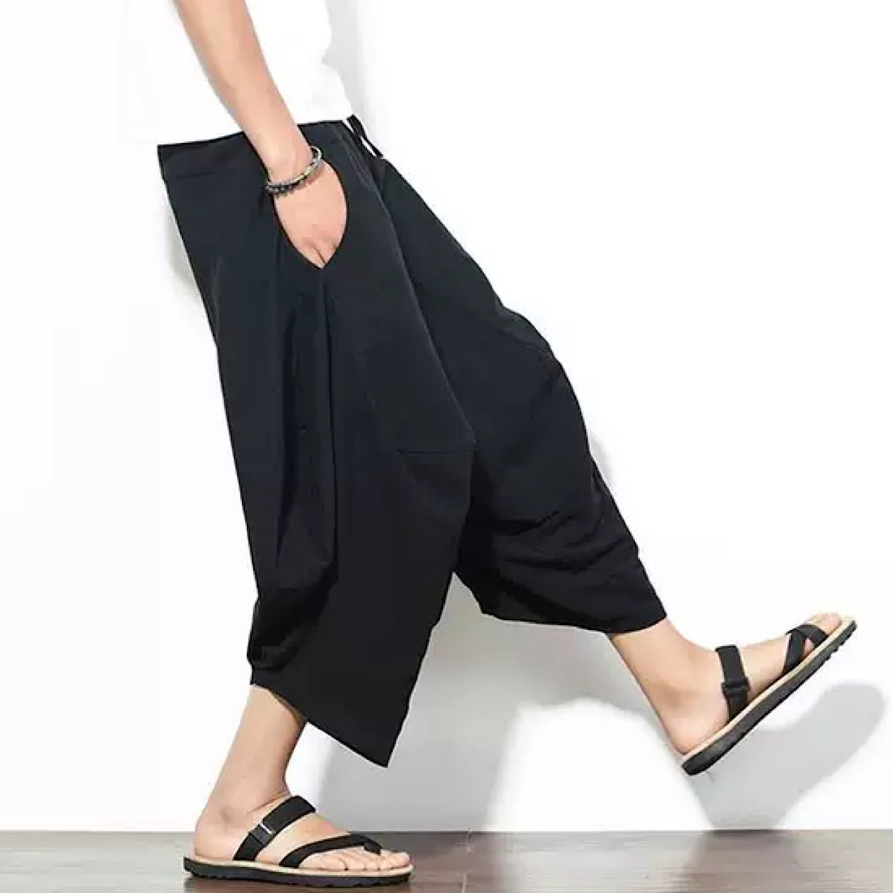 simple sarouel pants  US1611