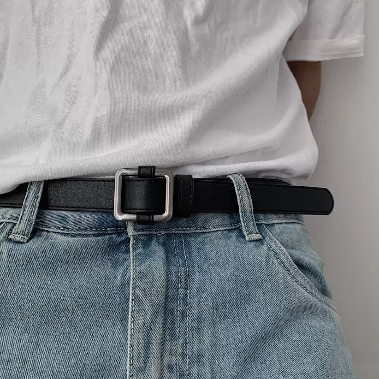 simple leather belt  US1017