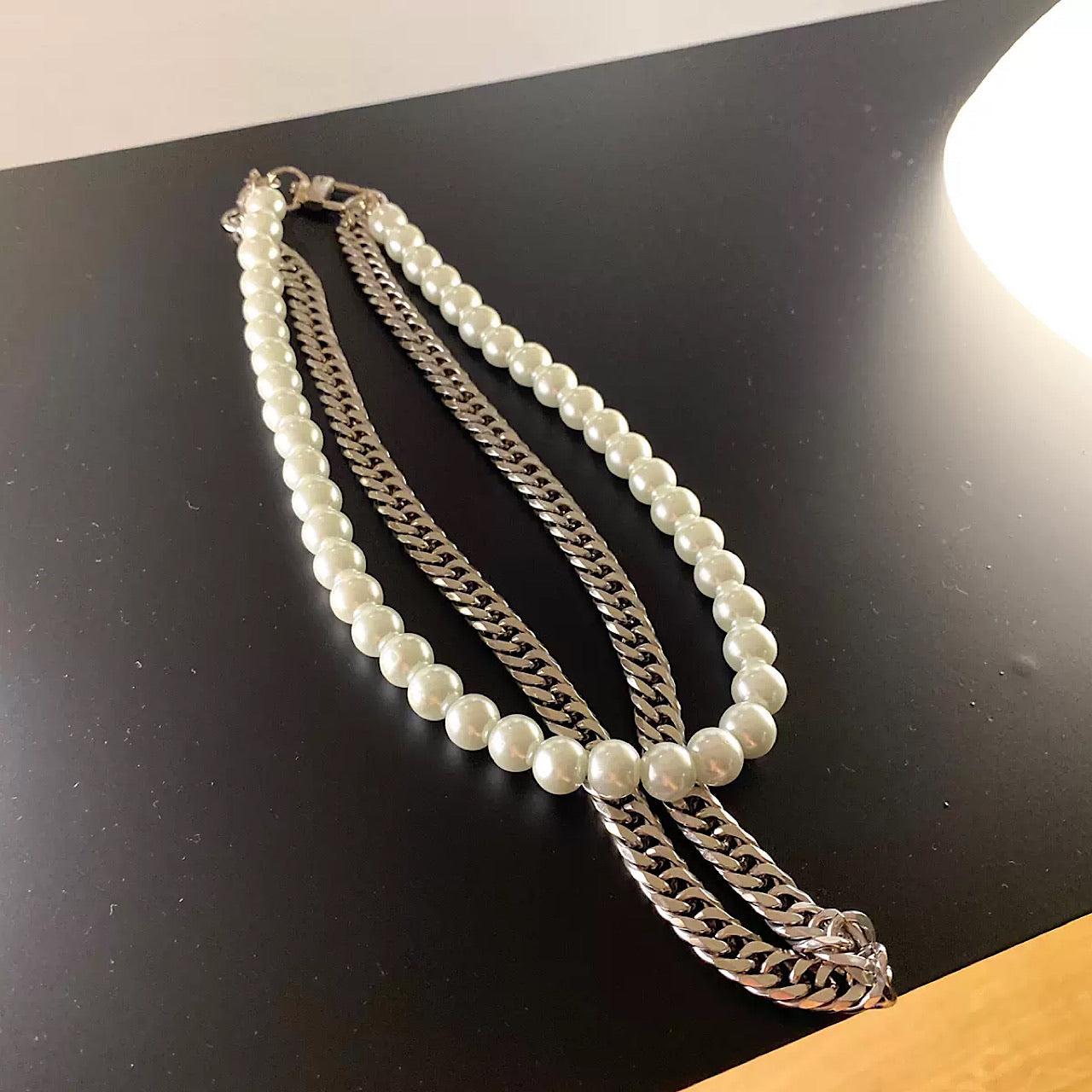 Pearl chain necklace  US1462