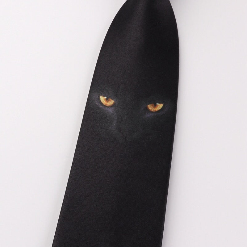 black cat necktie  US1080