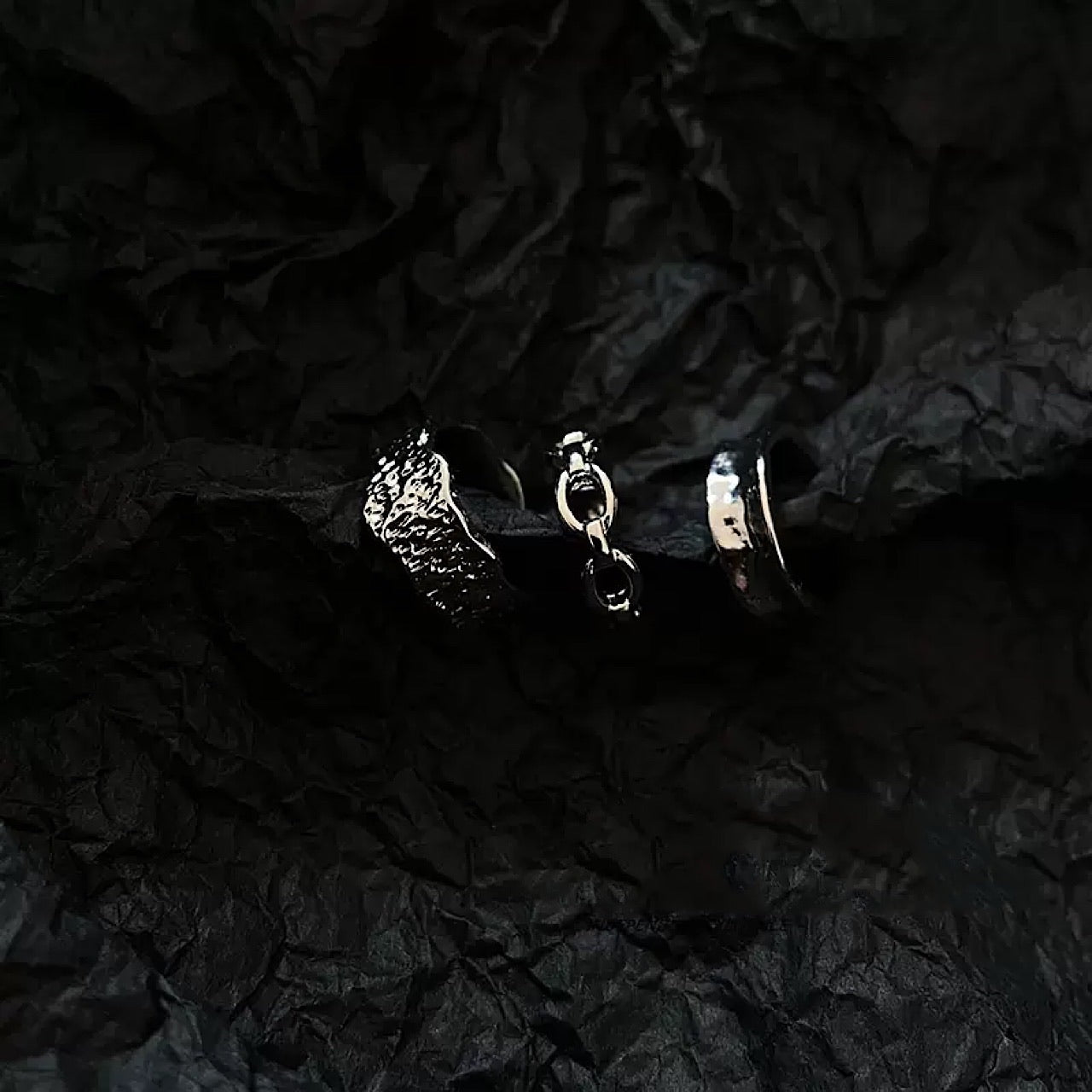 3-set silver ear cuff US1001