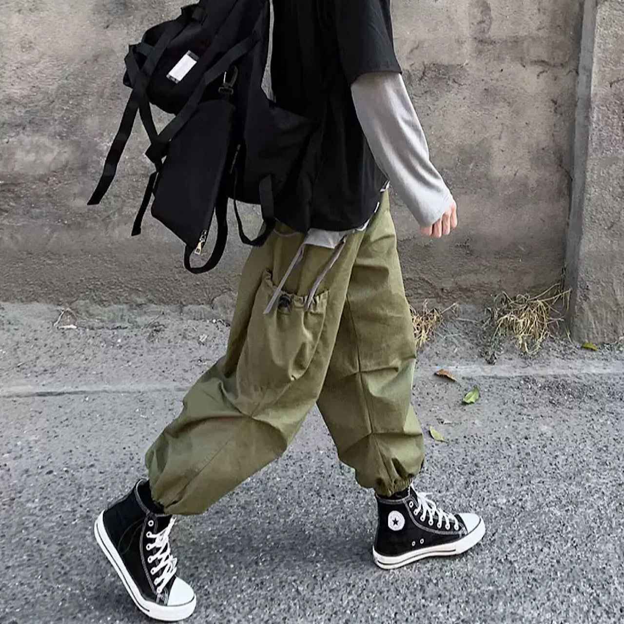 pocket cargo pants  US1538