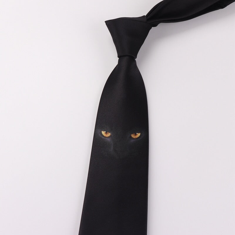 black cat necktie  US1080