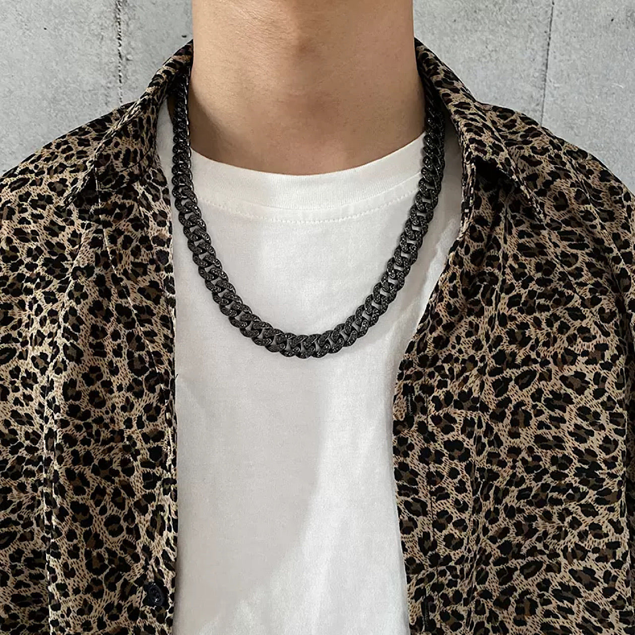 glitter chain necklace  US1275