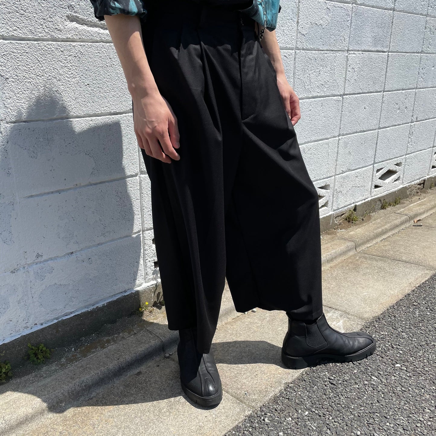 straight gaucho pants  US1602