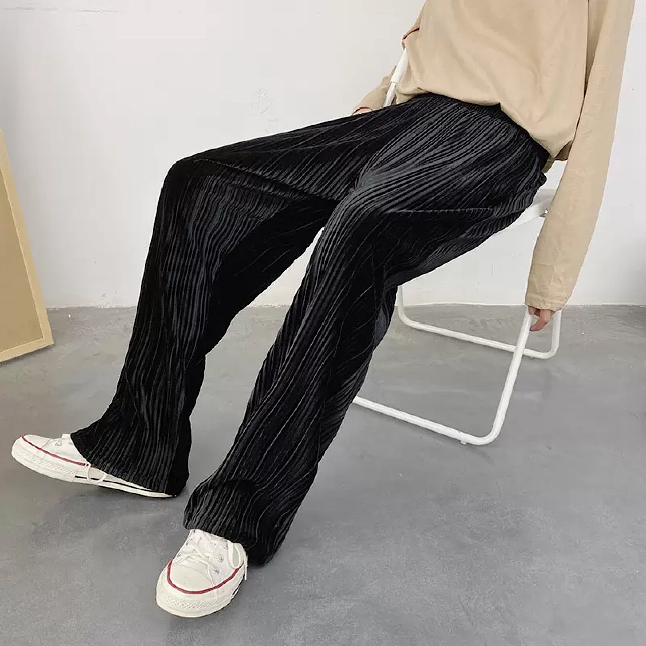 easy loose pants  US1473