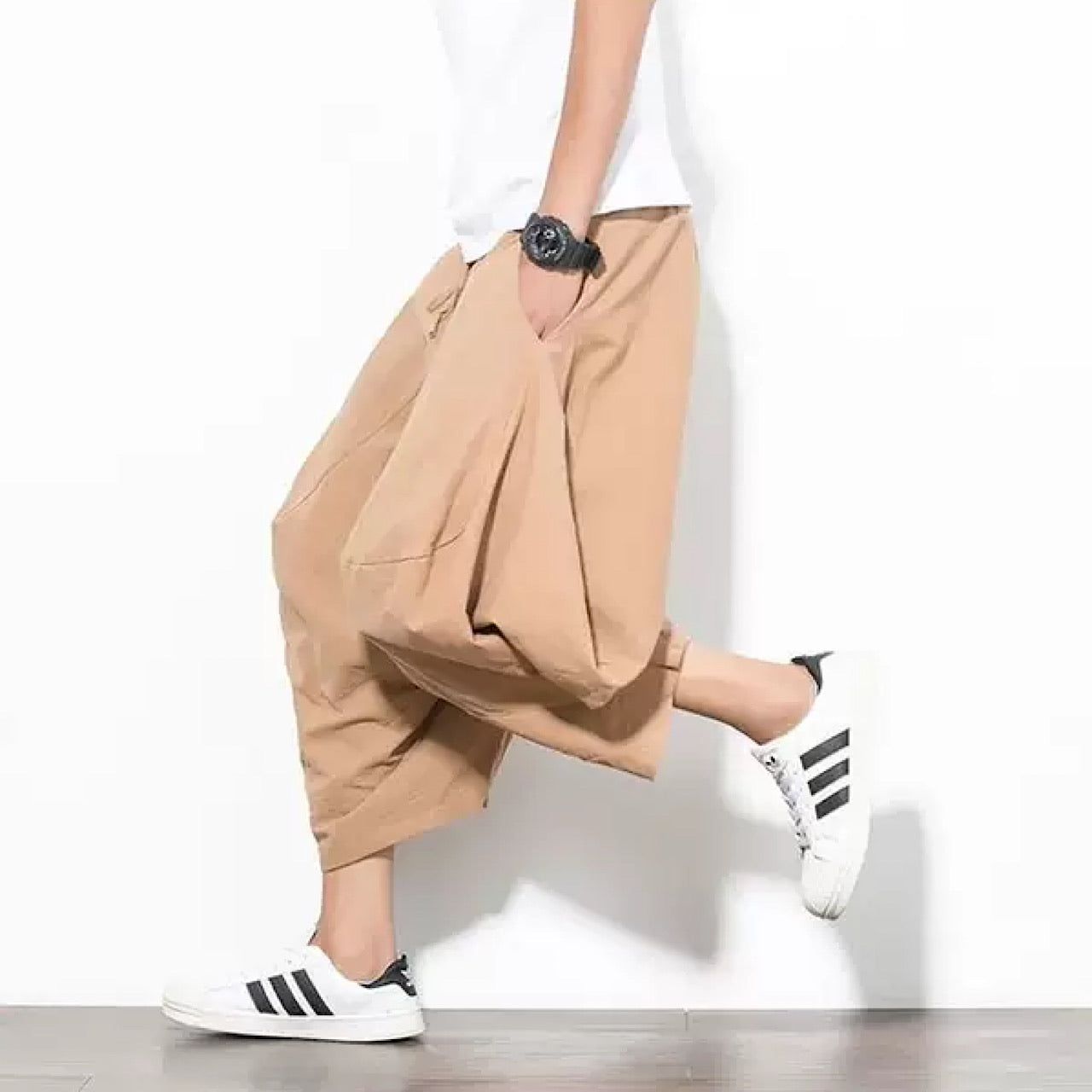 simple sarouel pants  US1611