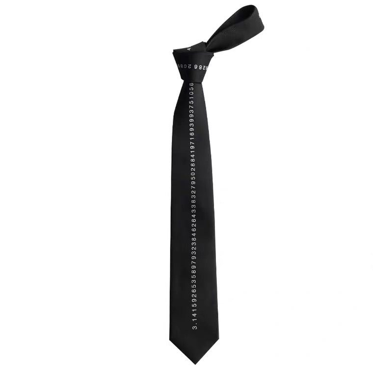 numerals design necktie  US1436