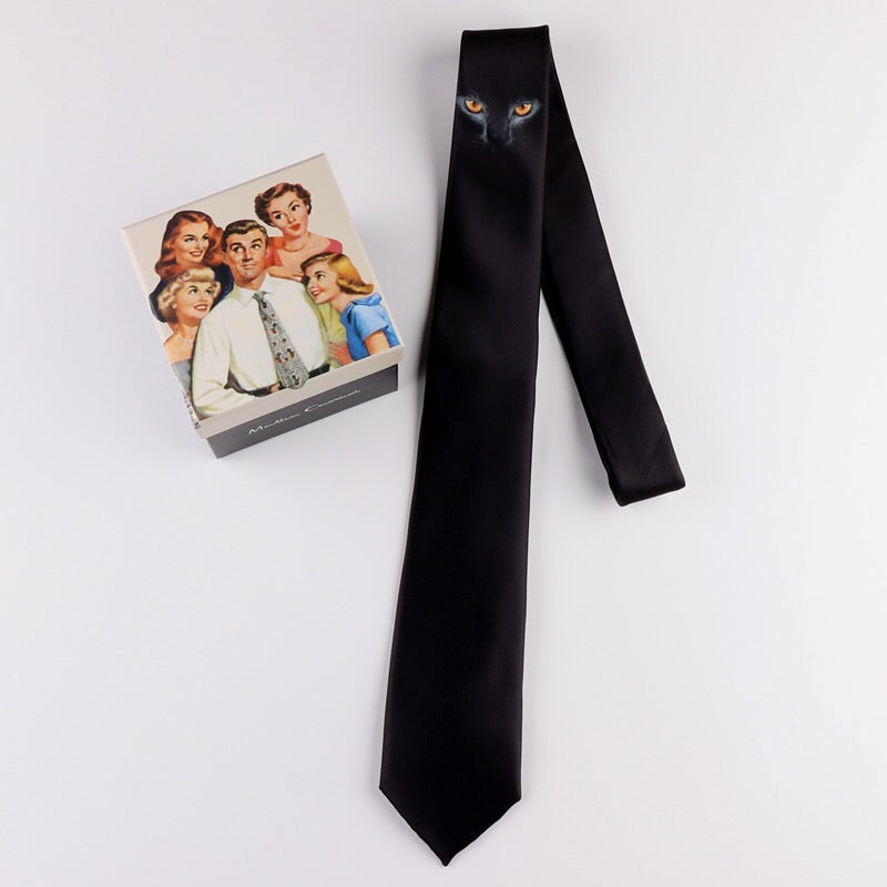 black cat necktie  US1080