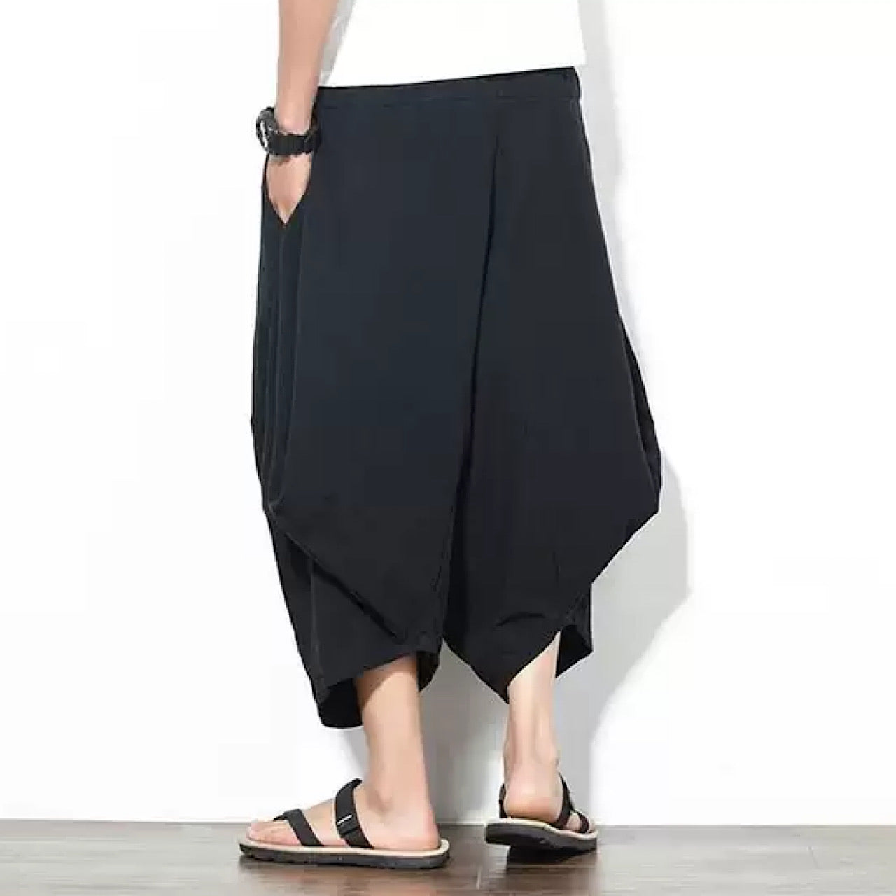 simple sarouel pants  US1611