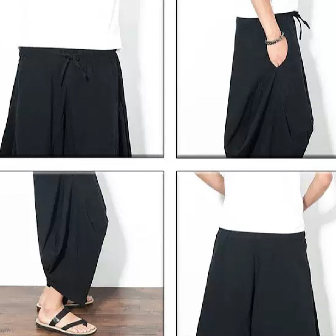 simple sarouel pants  US1611